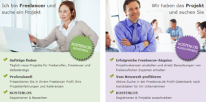 Homepage Freelance.de