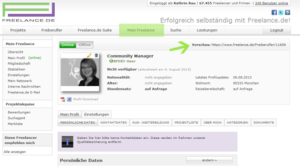 Vorschaulink auf Mein Freelance