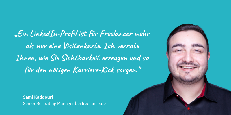 Sami Kaddouri Senior Recruiting Manager bei freelancer.de der Freelancer Plattform