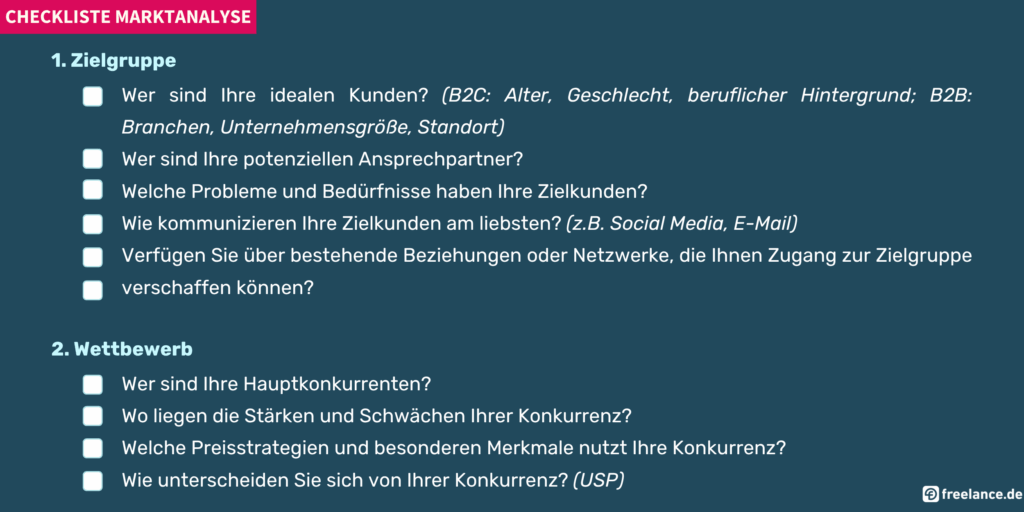 Checkliste Marktanalyse
