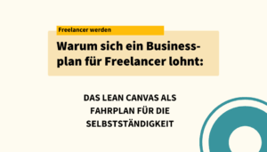 Lean Canvas für Freelancer